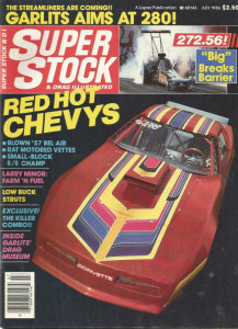 SUPER STOCK 1986 JULY - SCIALPI, BOYLES, McGEE VETTES, MINOR, DADDY